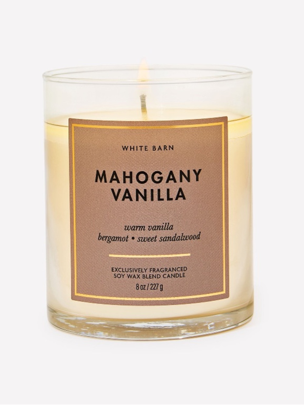 2/$20 “MAHOGANY VANILLA” Single Wick Candle by B&BW / WB, 8 oz / 227 g, NWT